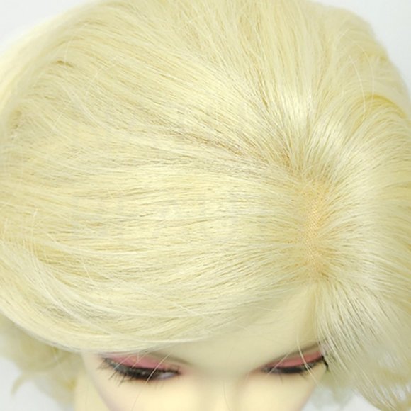 Lace front long wavy blonde heat resistant wig main image 5